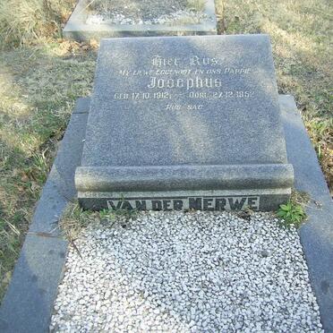 MERWE Josephus, van der 1912-1952