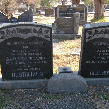 OOSTHUIZEN George Frederik Jacobus 1885-1967 &amp; Helena Claudina ELS 1905-1973