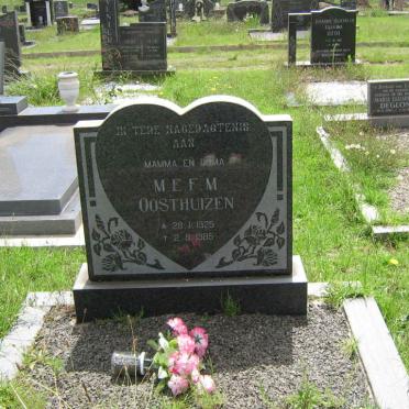 OOSTHUIZEN M.E.F.M. 1925-1985