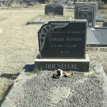 ODENDAAL Edward Bayman 1909-1962