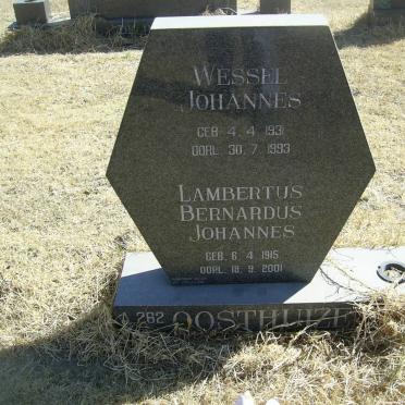 OOSTHUIZEN Lambertus Bernardus Johannes 1915-2001 :: OOSTHUIZEN Wessels Johannes 1931-1993