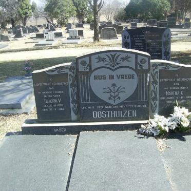 OOSTHUZEN Hendrik V. 1897-1966 &amp; Martha C. GRAAFF 1903-1993
