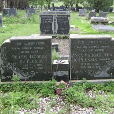 PLESSIS Willem Jacobus, du 1885-1963 &amp; Anna Margaretha NIENABER 1894-1973