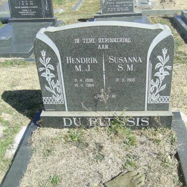 PLESSIS Hendrik M.J., du 1906-1984 &amp; Susanna S.M. 1905-