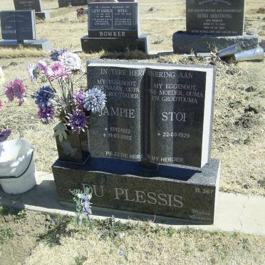 PLESSIS Jampie, du 1922-2002 &amp; Stoi 1929-