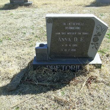 PRETORIUS Anna D.E. 1903-1996
