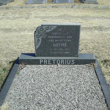 PRETORIUS Lottie 1922-1994