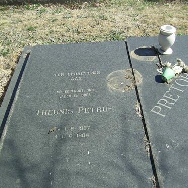 PRETORIUS Theunis Petrus 1907-1984