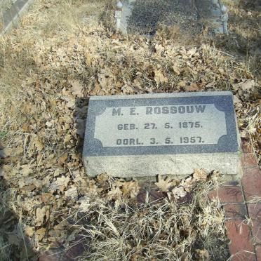 ROSSOUW M.E. 1875-1957