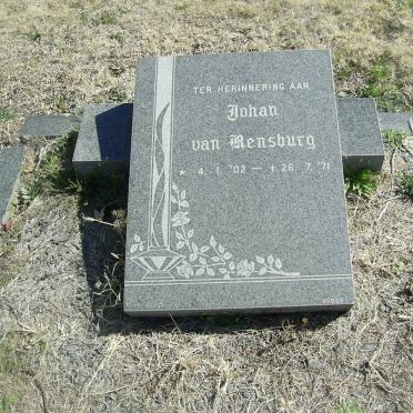 RENSBURG Johan, van 1902-1971
