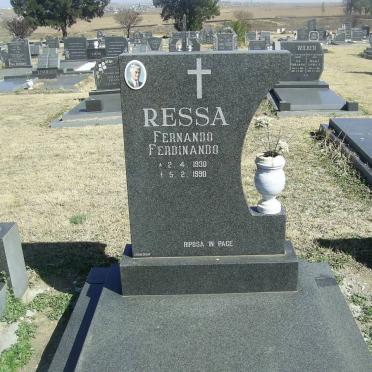 RESSA Fernando Ferdinando 1930-1990