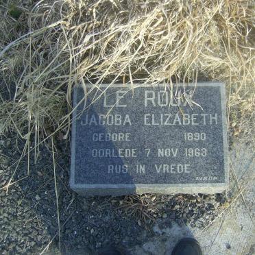 ROUX Jacoba Elizabeth, le 1890-1963