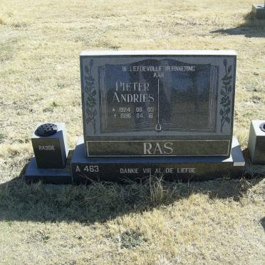 RAS Pieter Andries 1924-1996