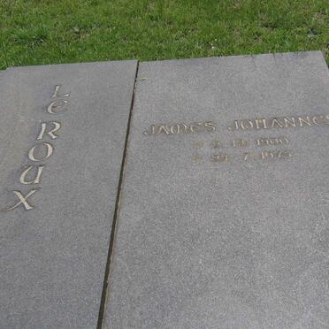 ROUX James Johannes, le 1900-1975
