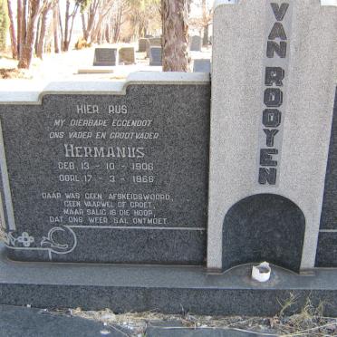 ROOYEN Hermanus, van 1906-1966 &amp; Martha BEKKER 1906-1973 