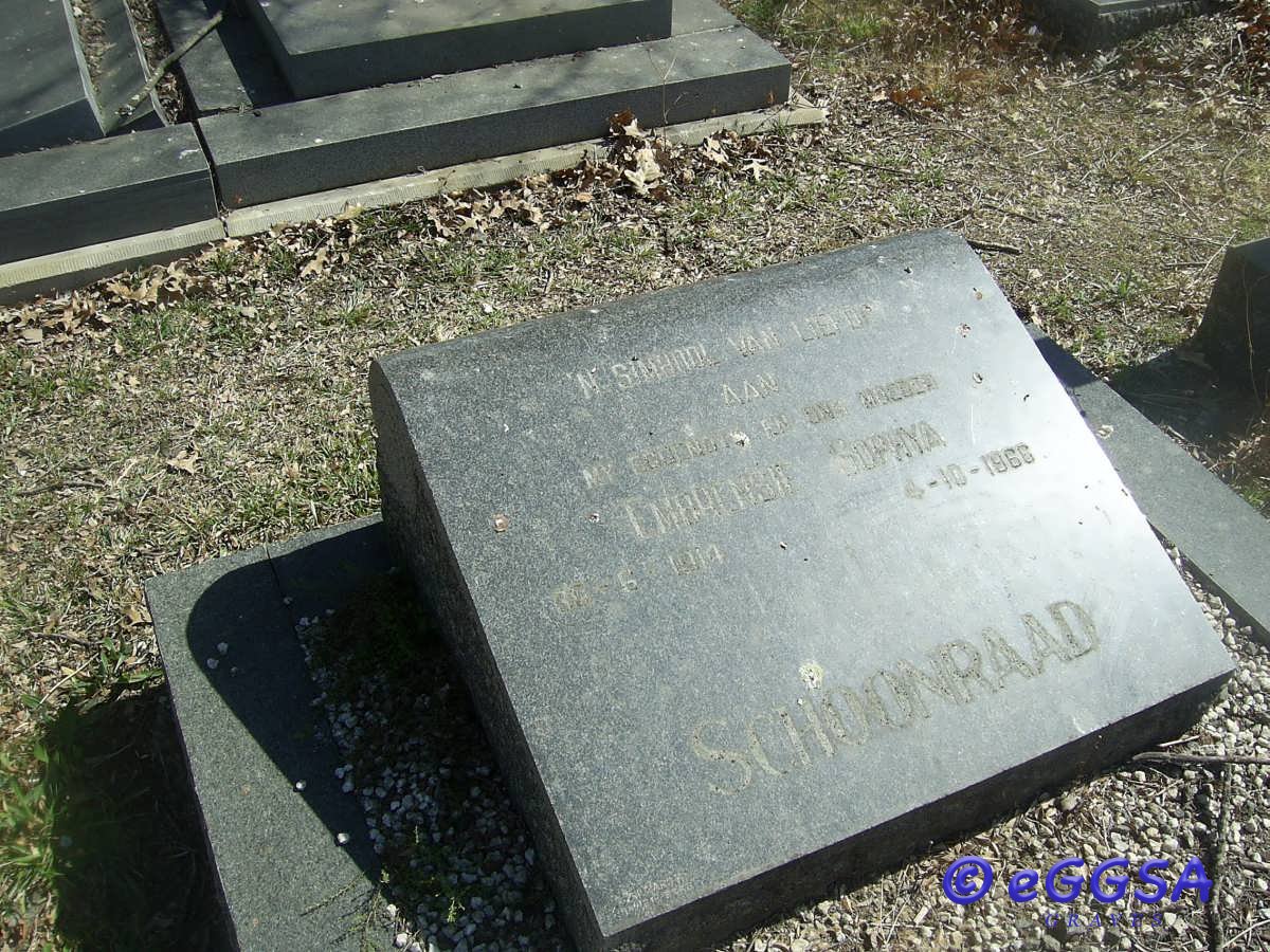 SCHOONRAAD ? Sophya 1914-1966