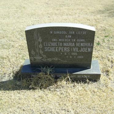 SCHEEPERS Elizabeth Maria Hendrika nee VILJOEN 1905-1988