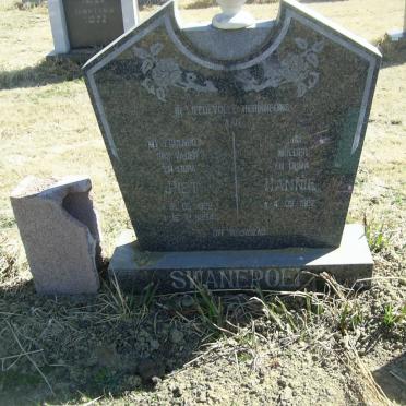 SWANEPOEL Piet 1929-1994 &amp; Hannie 1927-
