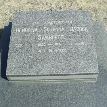 SWANEPOEL Hendrika Susanna Jacoba 1920-1974