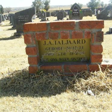 TALJAARD J.A. 1933-1995