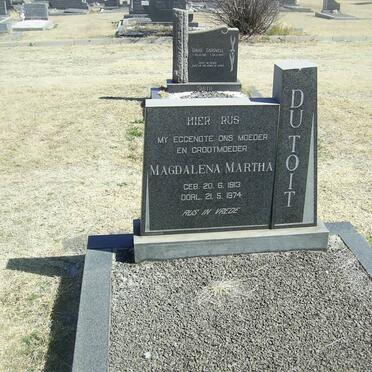 TOIT Magdalena Martha, Du 1913-1974