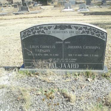 TALJAARD Louis Cornelis Francois 1876-1961 &amp; Johanna Catharina 1882-1968