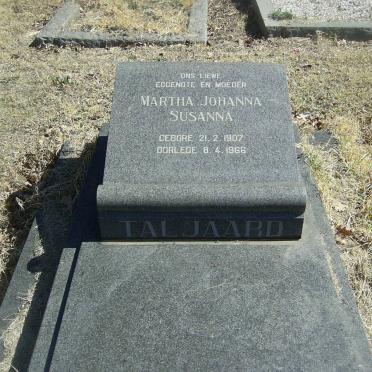 TALJAARD Martha Johanna Susanna 1907-1966