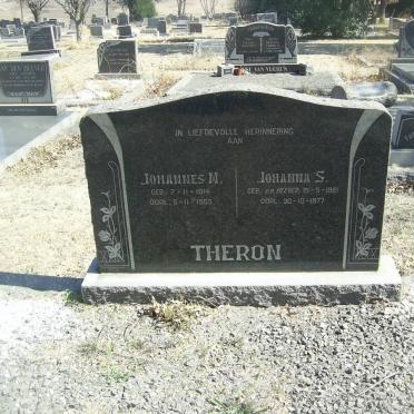 THERON Johannes M. 1914-1963 &amp; Johanna S. V.D. HEEVER 1921-1977