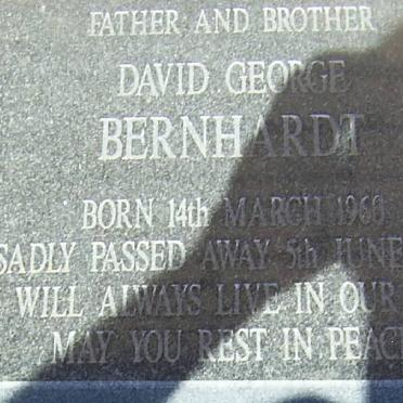 BERNHARDT David George 1966-2000