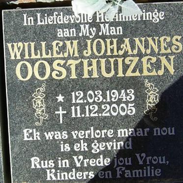 OOSTHUIZEN Willem Johannes 1943-2005
