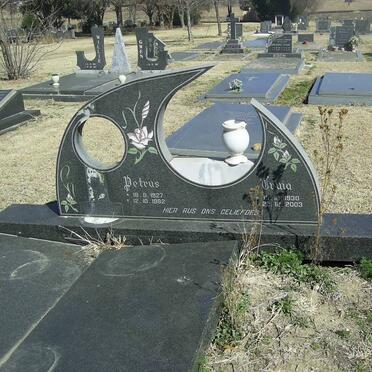 ?? Petrus 1927-1982 &amp; Irma 1930-2003