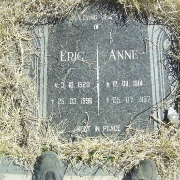 ? Eric 1920-1996 &amp; Anne 1914-1997