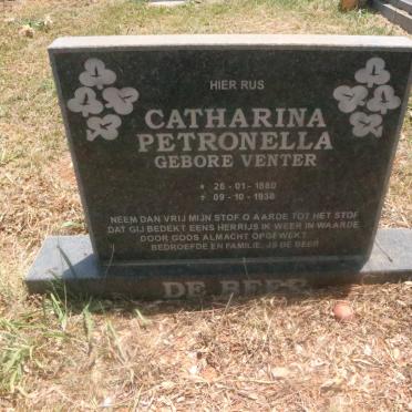 BEER Catharina Petronella, de nee VENTER 1880-1938