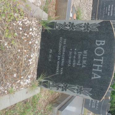 BOTHA Wilma nee SMITH 1930-1972