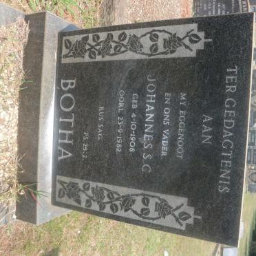 BOTHA Johannes S.C. 1908-1982