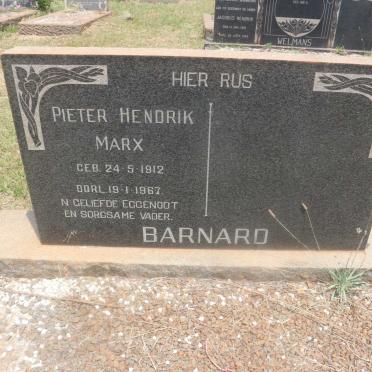 BARNARD Pieter Hendrik Marx 1912-1967