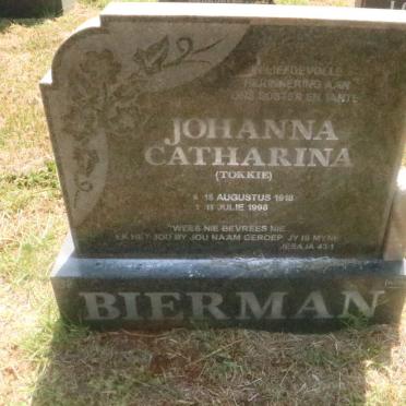 BIERMAN Johanna Catharina 1918-1998