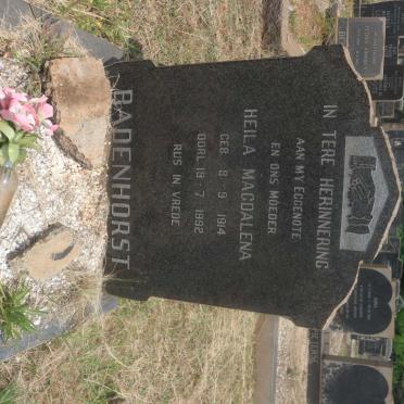 BADENHORST Heila Magdalena 1914-1992