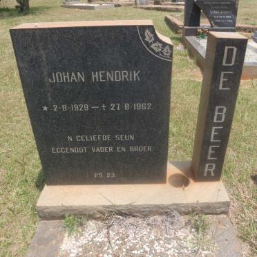 BEER Johan Hendrik, de 1929-1962