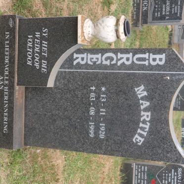 BURGER Martie 1920-1999
