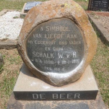 BEER Schalk W. v.H., de 1898-1971