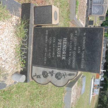 BOTHA Hendrik Petrus 1904-1973