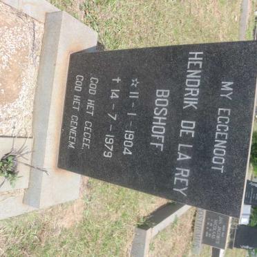 BOSHOFF Hendrik de la Rey 1904-1979