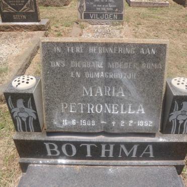 BOTHMA Maria Petronella 1908-1992