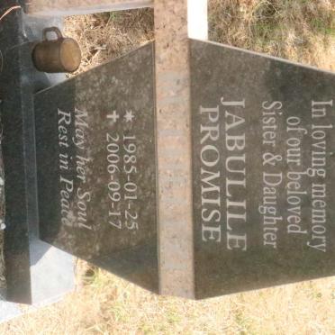 BUTHELEZI Jabulile Promise 1985-2006