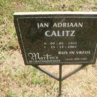 CALITZ Jan Adriaan 1961-2001