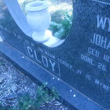 CLOY Wynand Johannes 1916-1992 &amp; Susara Johanna 1922-1990