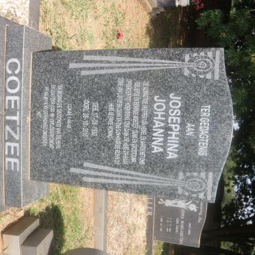COETZEE Josephina Johanna 1930-2010