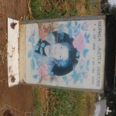 COETZEE Sophia Aletta 1918-2010