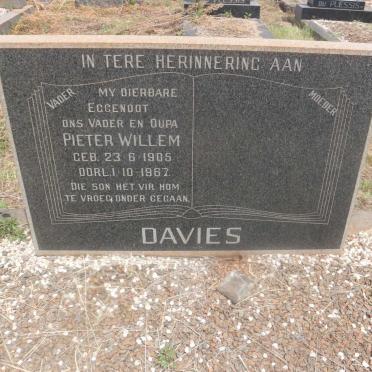 DAVIES Pieter Willem 1905-1967